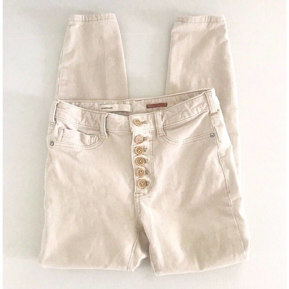 Anthropologie Denim - Anthropologie | Pilcro High Rise Skinny Womens Size 26 Beige Tan Corduroy Pants